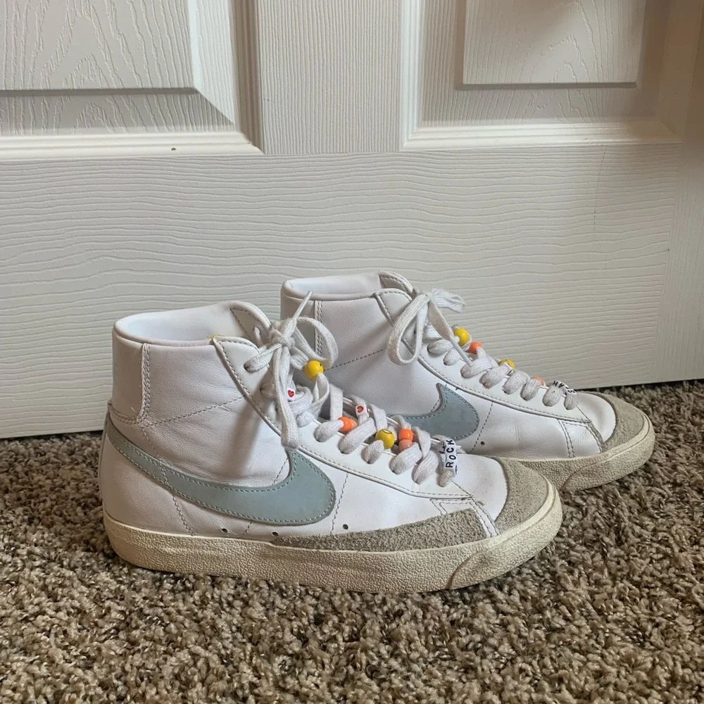 Baby Blue Nike Blazers women’s 9 men’s 7.5 - Picture 1 of 4